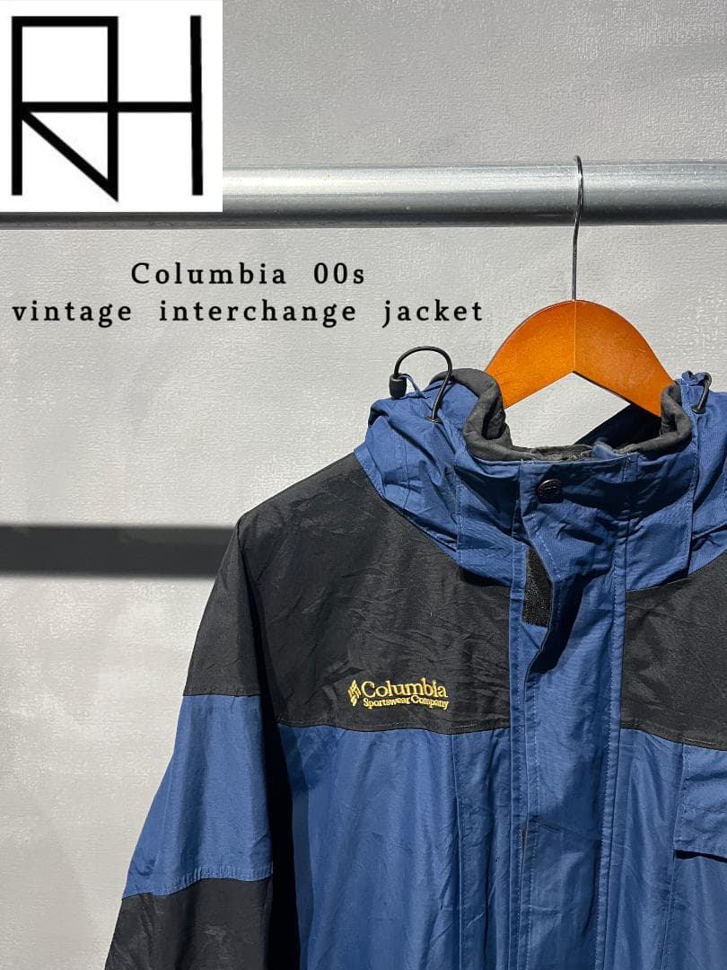 00s　Columbia TITANIUM マウンテンジャケット XL　ブルー
