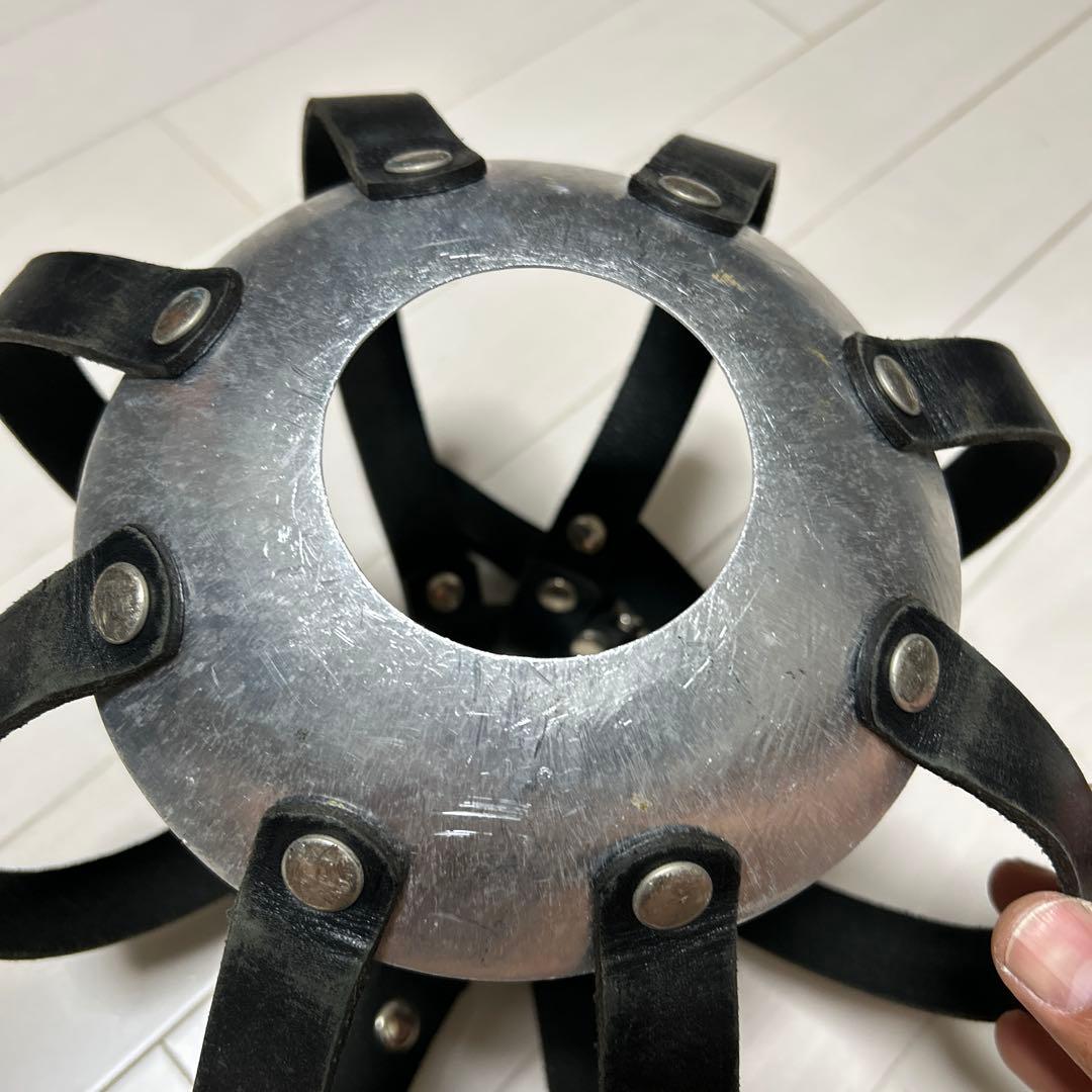 kei craft サッカーボールケース　レザー　牛革　ボールホルダー