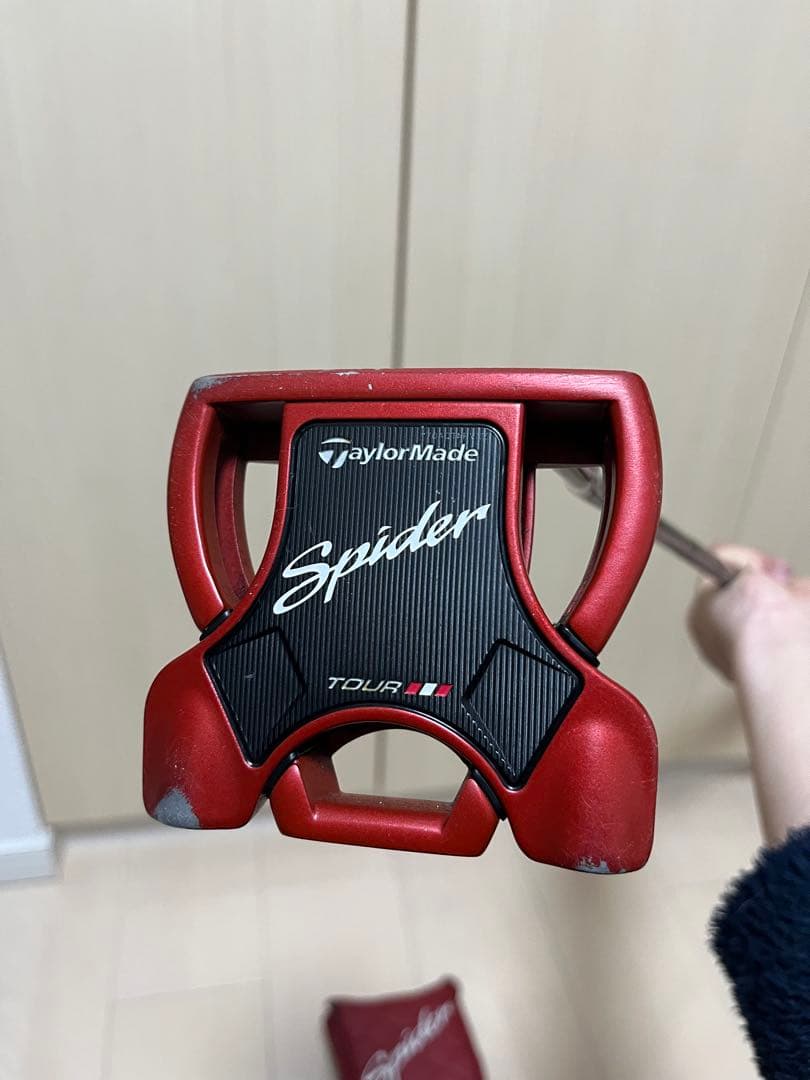 テーラーメイド　スパイダー　パター　赤　マレット　ゴルフ　33インチ