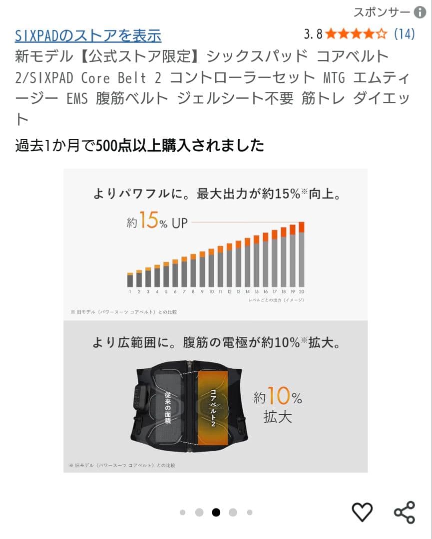 シックスパッド コアベルト2 新品未使用
