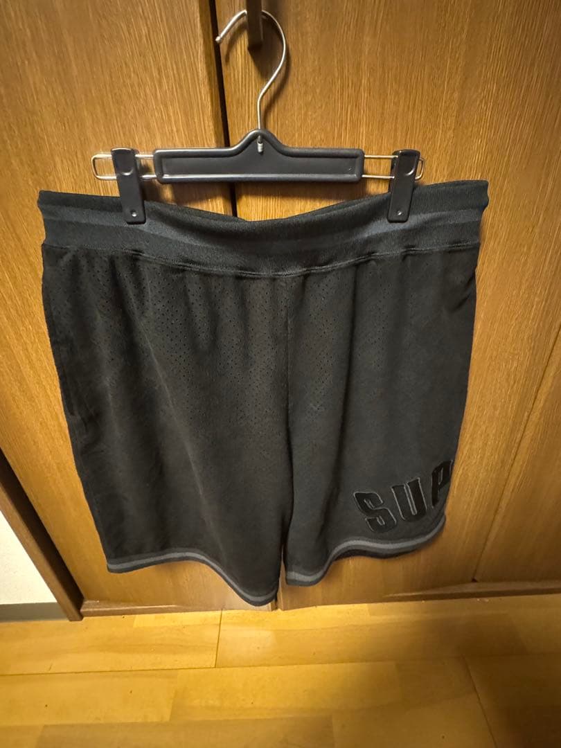 ウェア Supreme Ultrasuede Mesh Short black