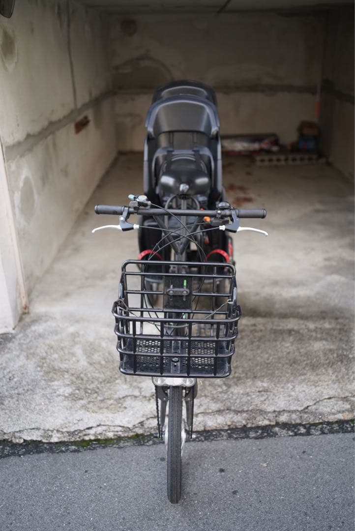 ふたごじてんしゃ チャイルドシート付きシティサイクル