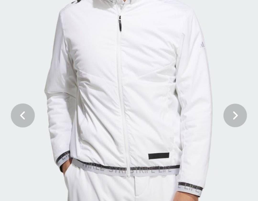 【美品】adidasファブリックコンビネーションミニリップ 中わた長袖ジャケット