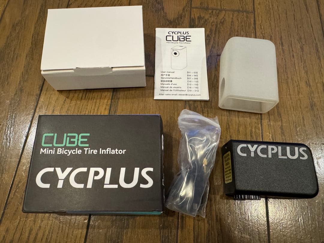 ほぼ未使用　付属品全て有り　CYCPLUS CUBE電動ポンプ ブラック
