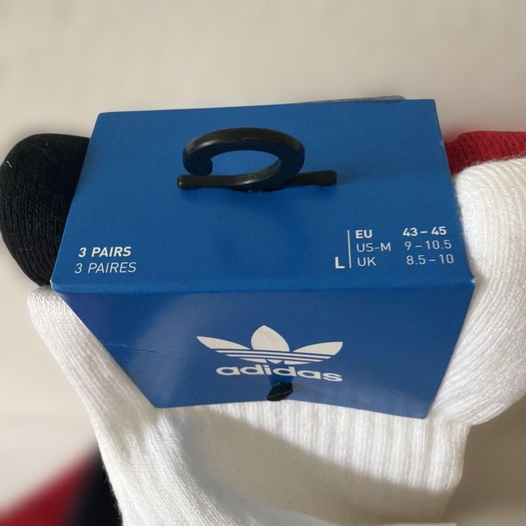 adidasxKORNコラボ　ロングソックス　3色セットL 新品タグ付き