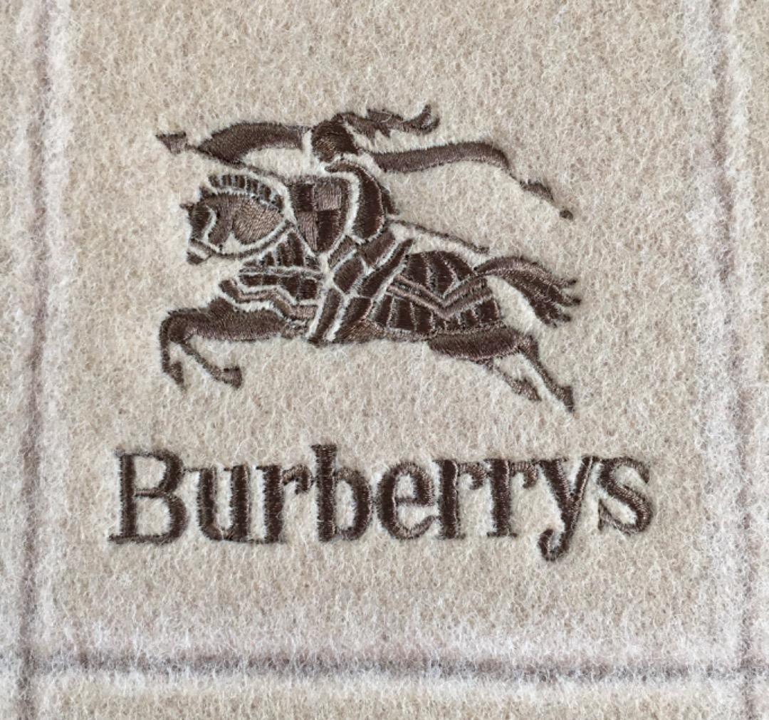 ○Burberrys バーバリー ウール 100％ 純毛毛布 140×200cm