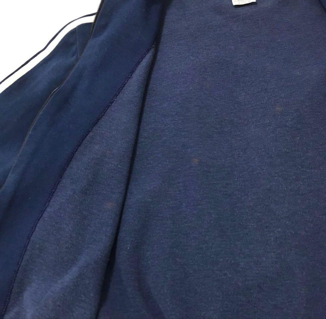 人気 70's adidas デサント 西ドイツ製 トラックジャケット ネイビー