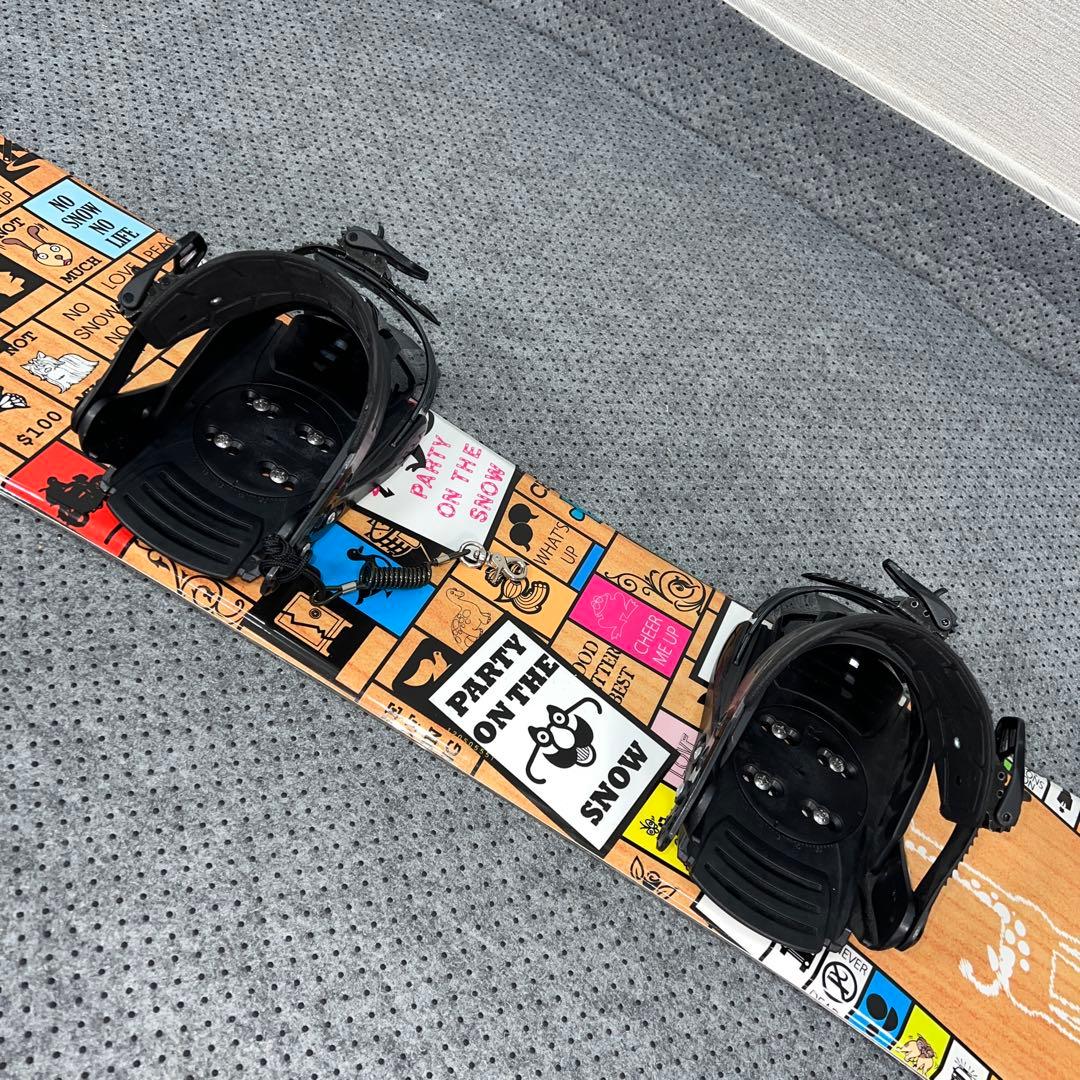 １回使用 キッズスノーボード 120cm SLQ×バイン×ダイヤルブーツ