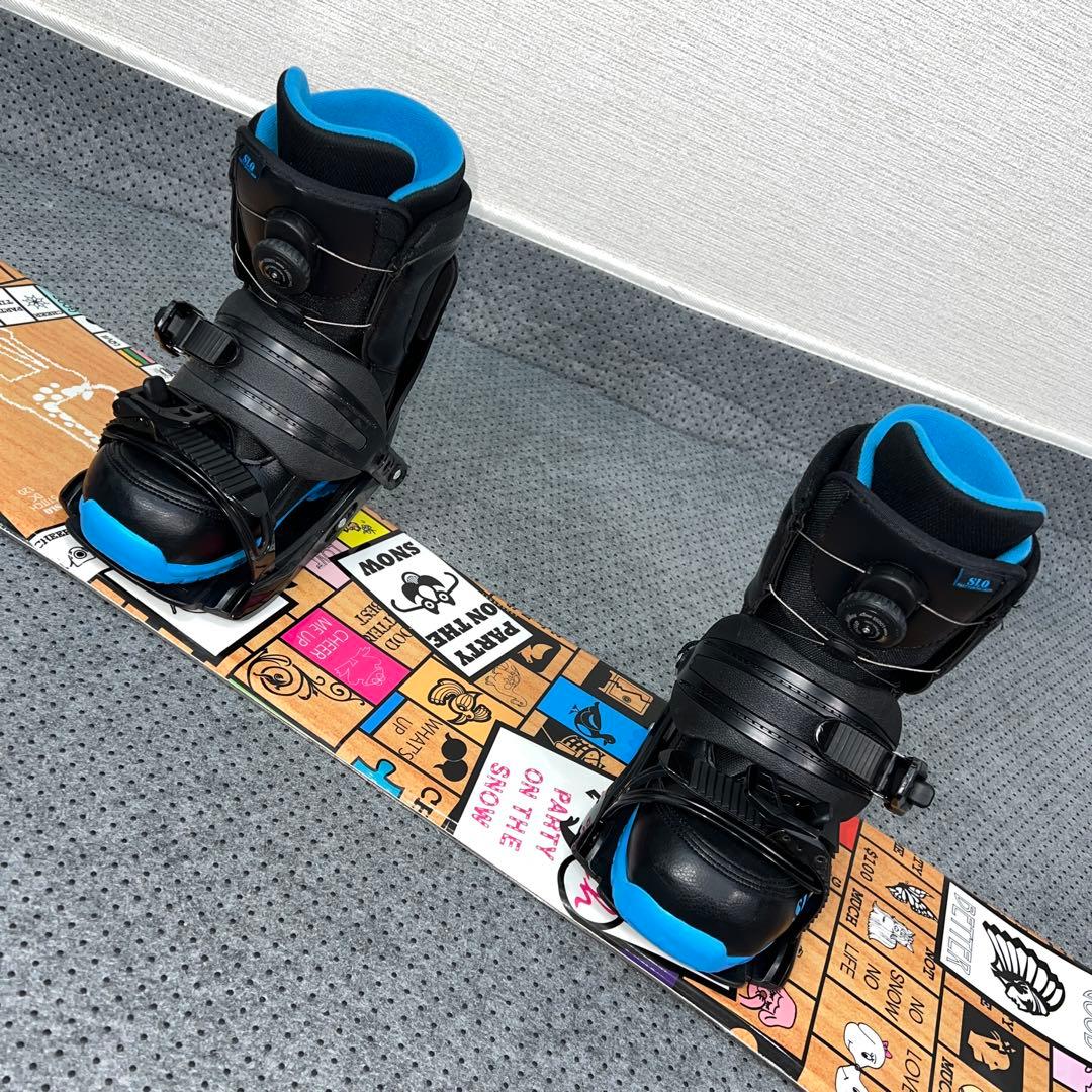 １回使用 キッズスノーボード 120cm SLQ×バイン×ダイヤルブーツ