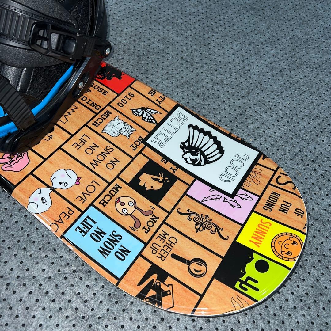 １回使用 キッズスノーボード 120cm SLQ×バイン×ダイヤルブーツ