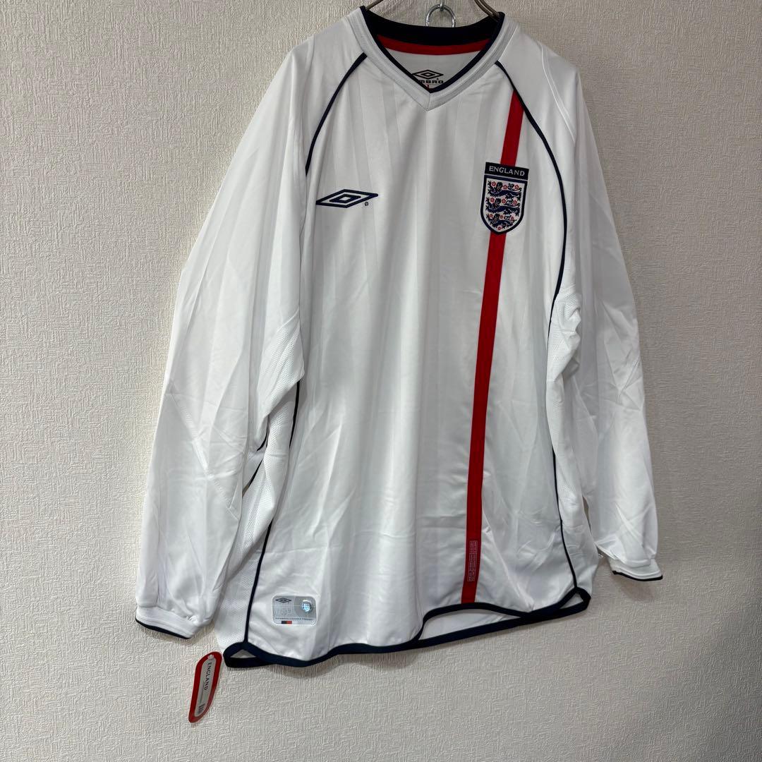 激レア アンブロ イングランド代表 長袖 ユニフォーム 日韓W杯 オフィシャル