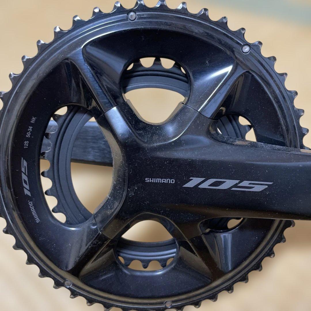 SHIMANO 105 ブラック クランクセット