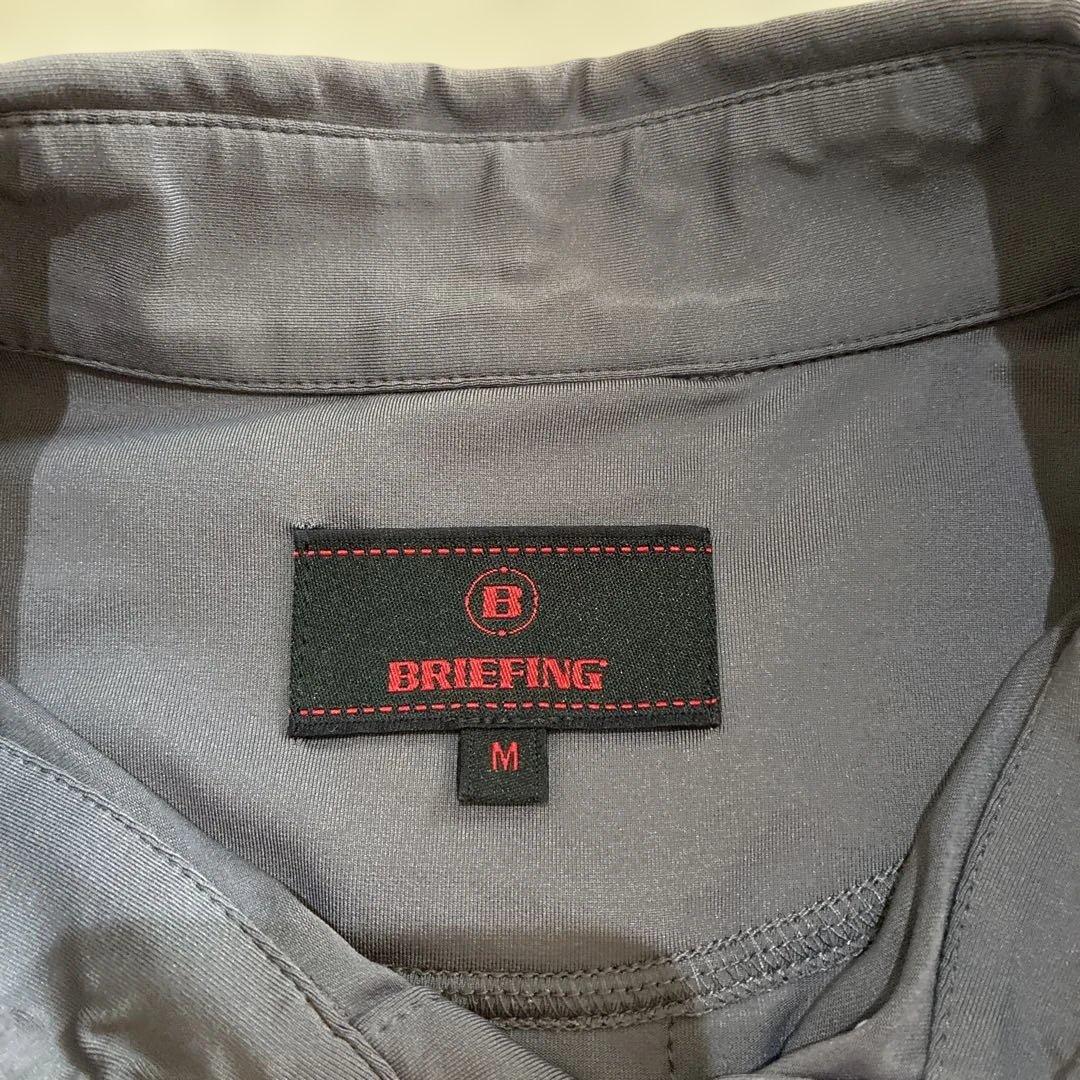 BRIEFING グレー ポロシャツ　半袖　Mサイズ
