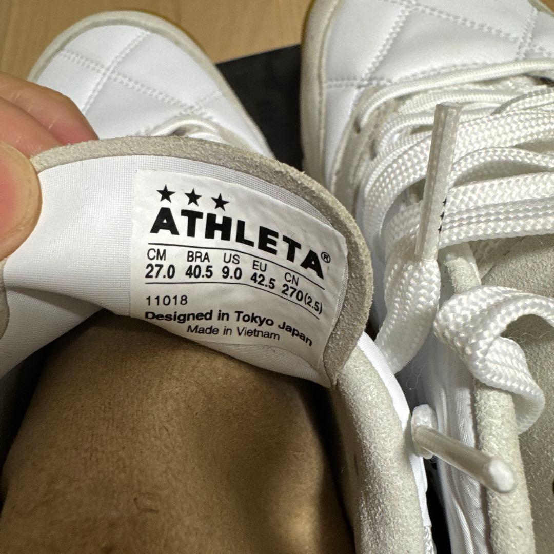 ATHLETA フットサルシューズ ホワイト　27cm