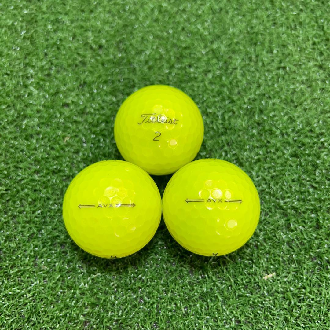 【S85】Titleist AVX 黄 22年 ロストボール 24球