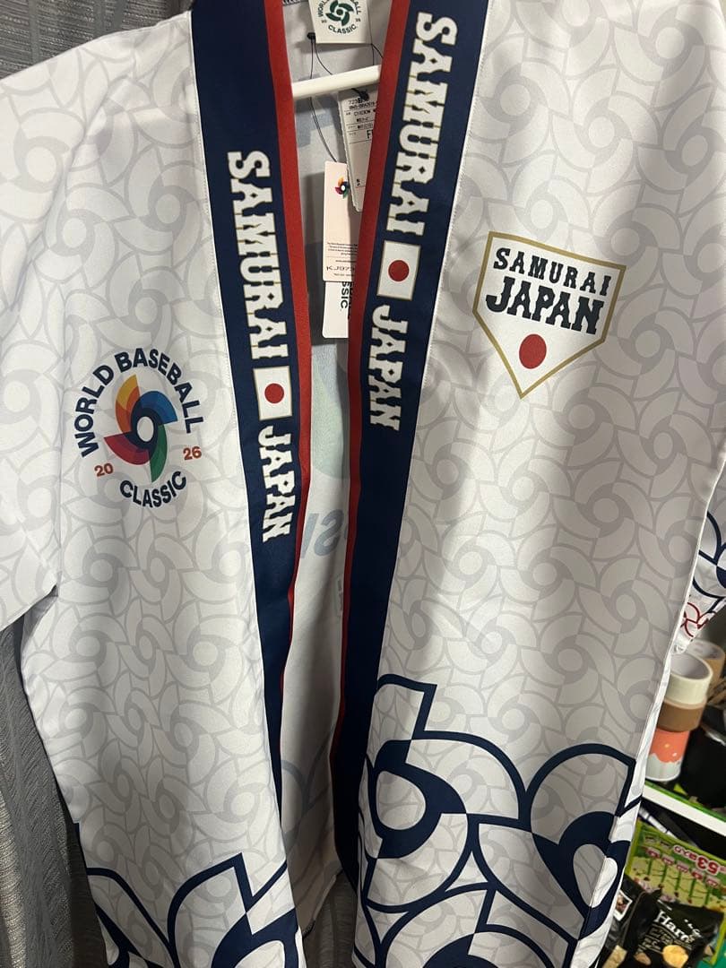 【新品】2026 WBC ハッピ　法被 ホワイト　侍ジャパン