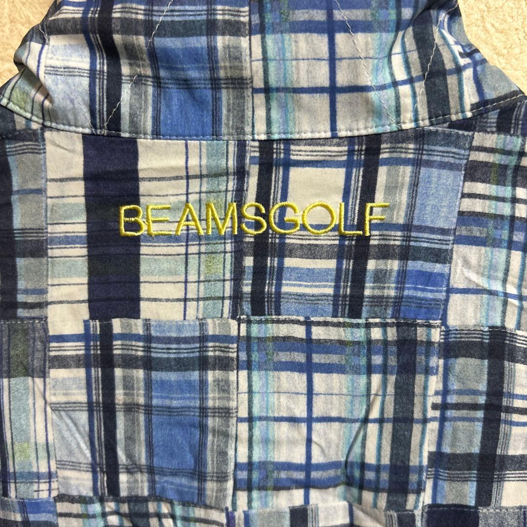 BEAMSGOLF ビームスゴルフ パッチワーク風ナイロンジャケット　XLサイズ