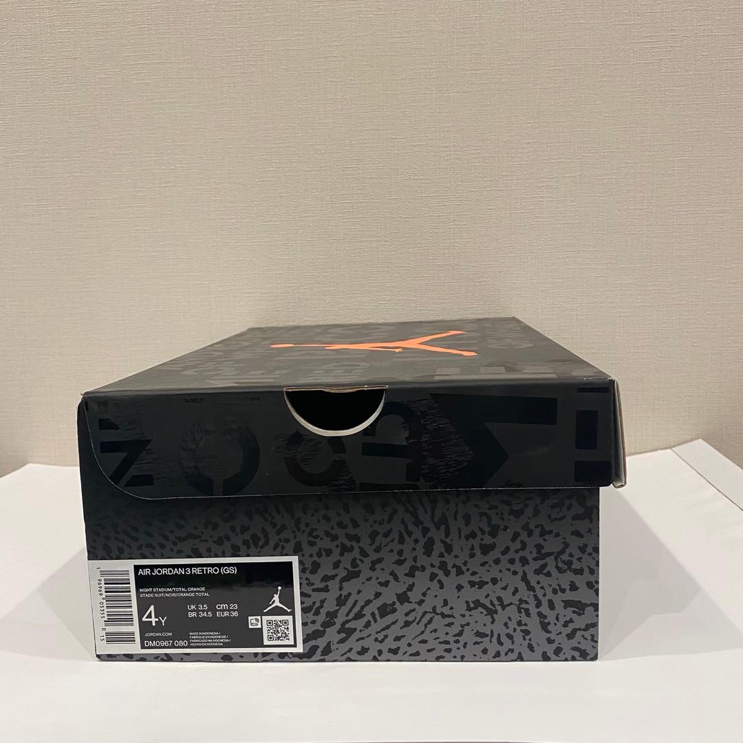 AIR JORDAN 3 ジョーダン ブランド 3 レトロ GS 23 【美品】