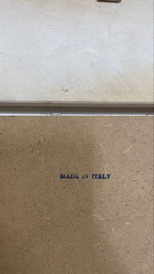 イタリア輸入 絵画 ファーストキス エンジェル ハンドペイント額 薄ピンク系 ➆