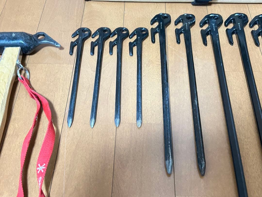 【うたさん】スノーピーク ソリッドステークデルタ＋ハンマー＋マルチコンテナ
