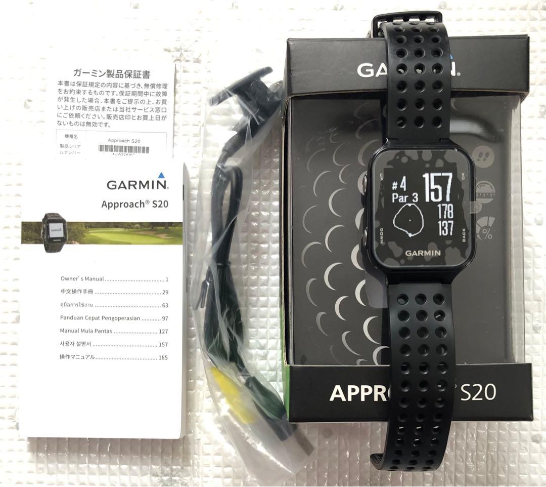GARMIN Approach S20 ブラック GPSゴルフナビ