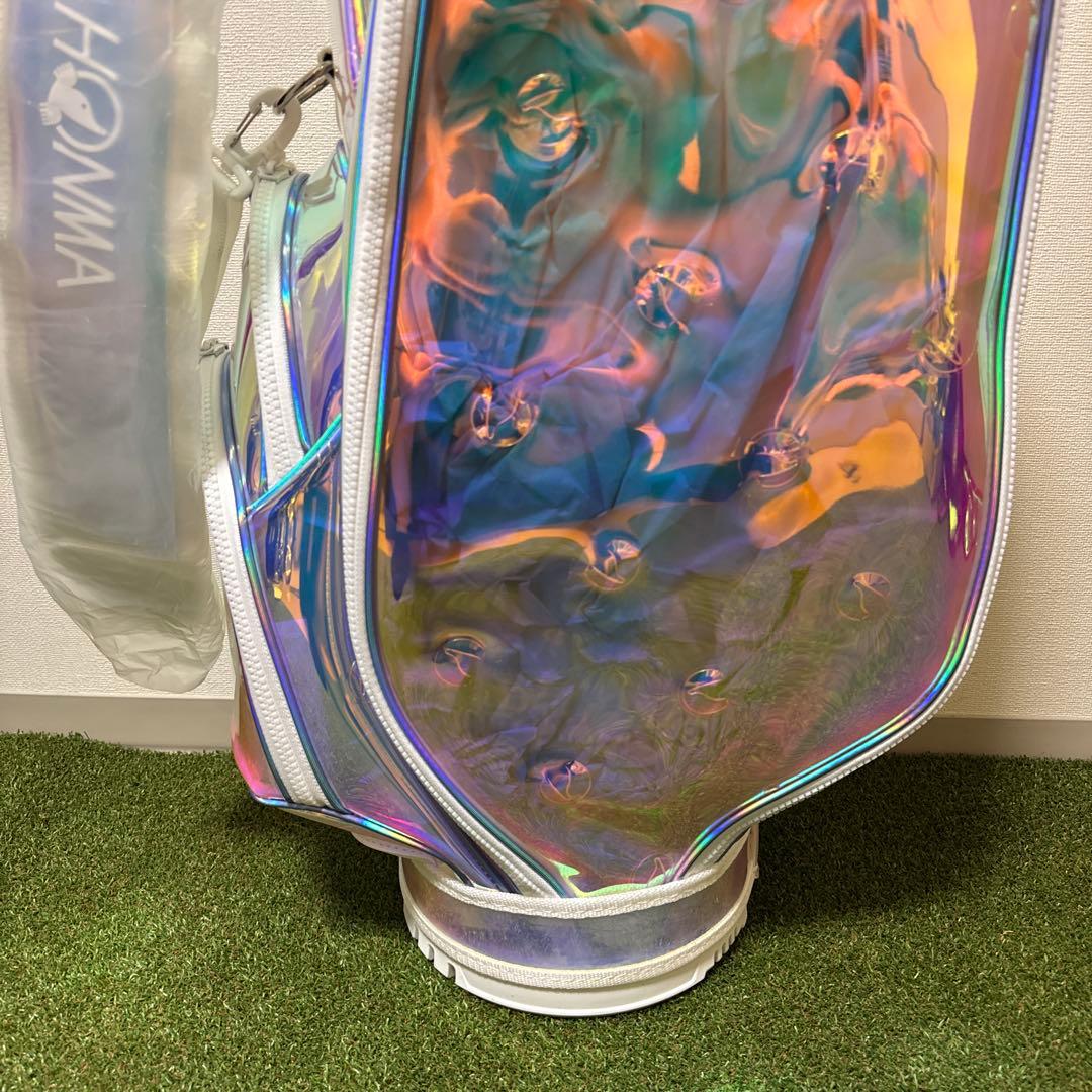非売品 新品 HONMA ホンマ キャディバッグ オーロラ ホログラム クリアー