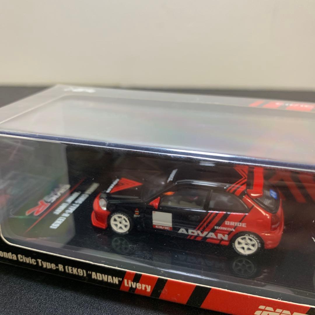 イノモデル 1/64 ホンダ シビック タイプR EK9 アドバン カラー