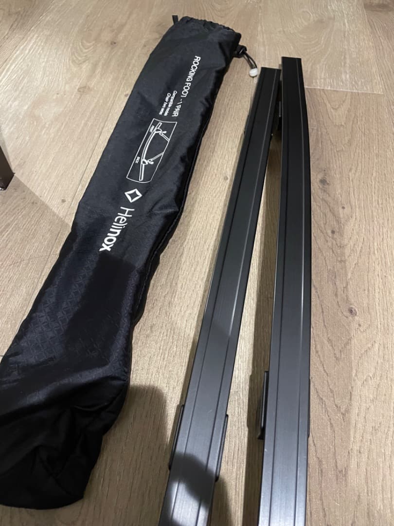 Helinox チェアツー(黒青)& ロッキングフット