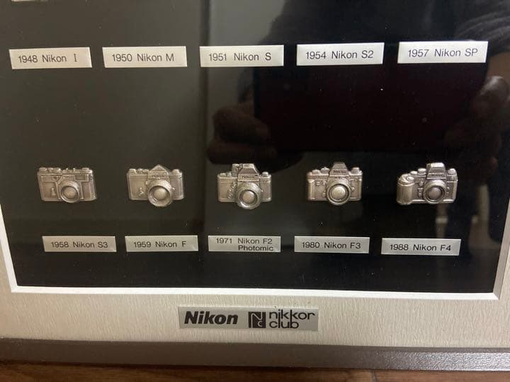NIKON 『THE HISTORY OF Nikon CAMERAS』木製額