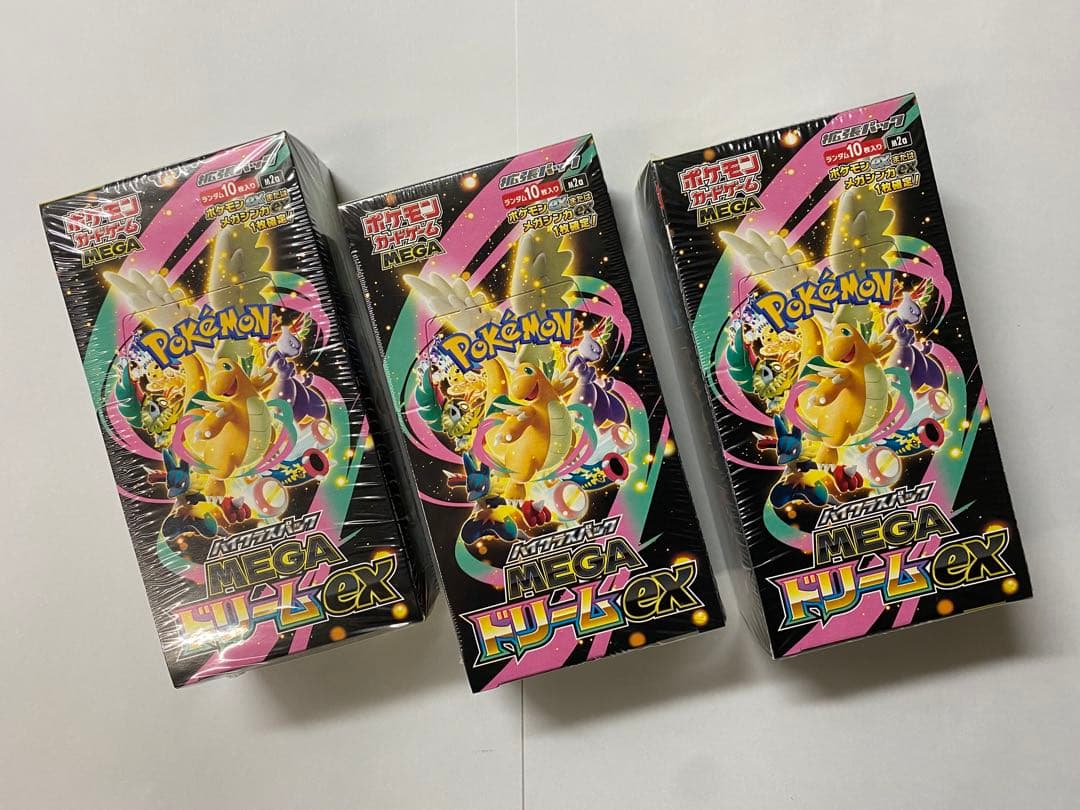 ポケモンカード MEGAドリームEX 6ボックス　未開封シュリンク付き