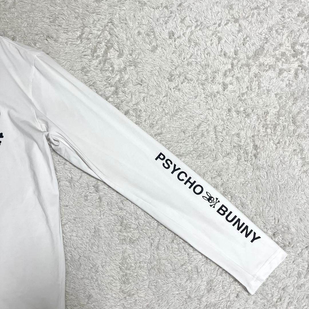 ✨美品✨サイコバニー ゴルフウェア モックネック 長袖 白 胸元ロゴ