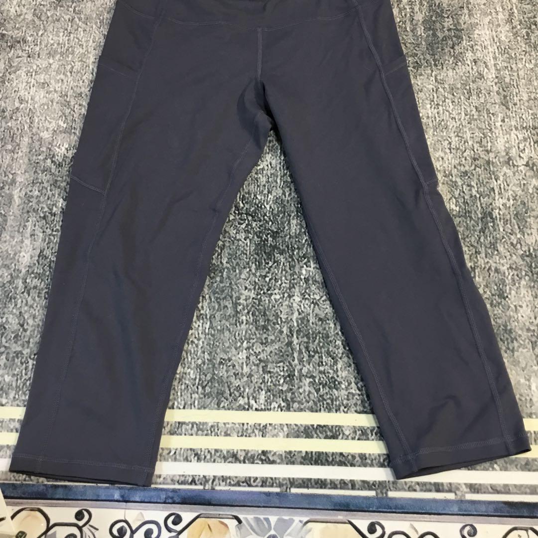 タグ付け☆ LULULEMON サイズ8 ダークグレー ハイウエスト ヨガパンツ