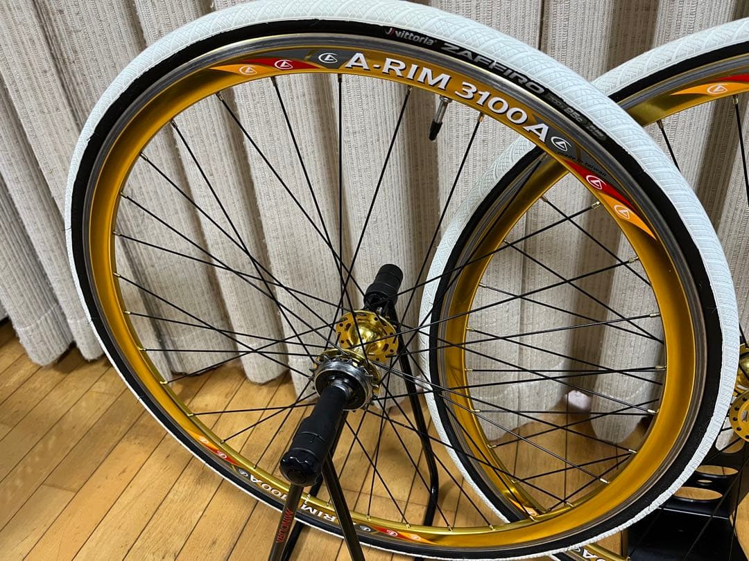★★★ピスト用ホイールA-RIM3100A前後2本セット＋ザッフィーロ新品
