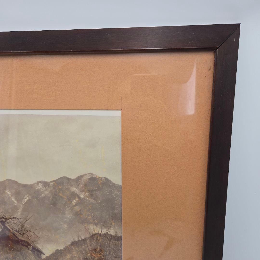 向井潤吉 雨後千曲川 風景画 額入り 複製画 日本画 インテリア 美術品
