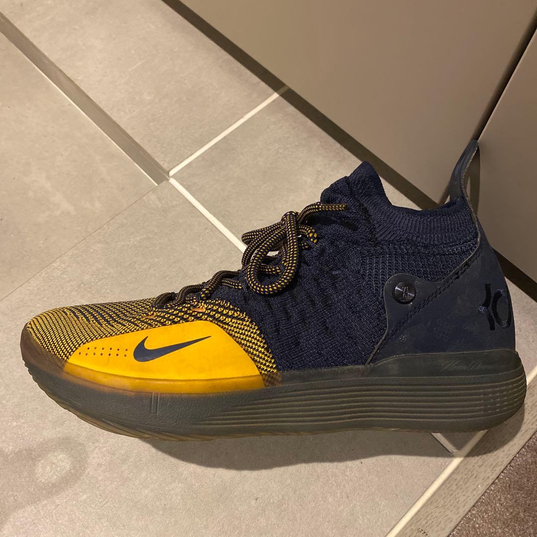ナイキ　バッシュ KD 11 XI ケビン デュラント Navy イエロー