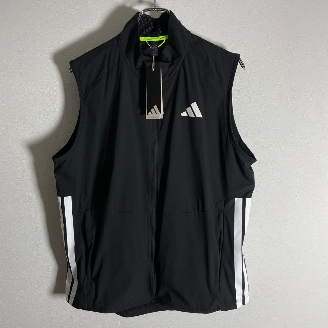 【新品•2025年製 】アディダス アディゼロ ベスト 黒 2XL ランニング