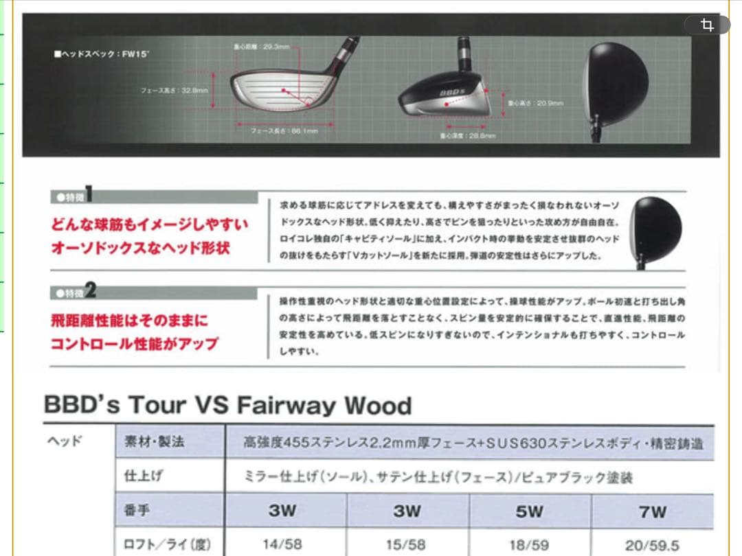ロイヤルコレクション　TOUR VS (15.18.20) 3本セット