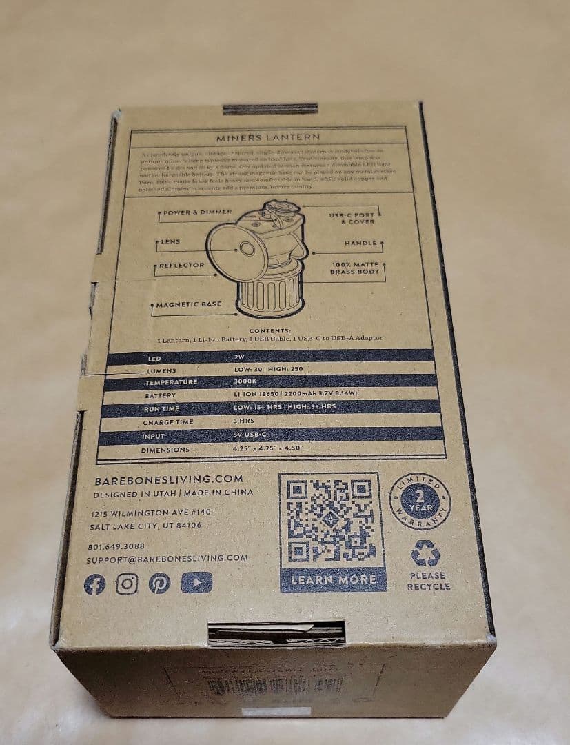 Barebones マイナーランタンLED　未使用品！
