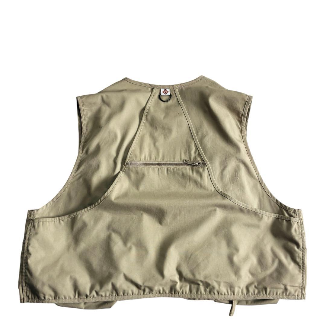 70s 80s Columbia フィッシングベスト XXXL ベージュ 旧タグ