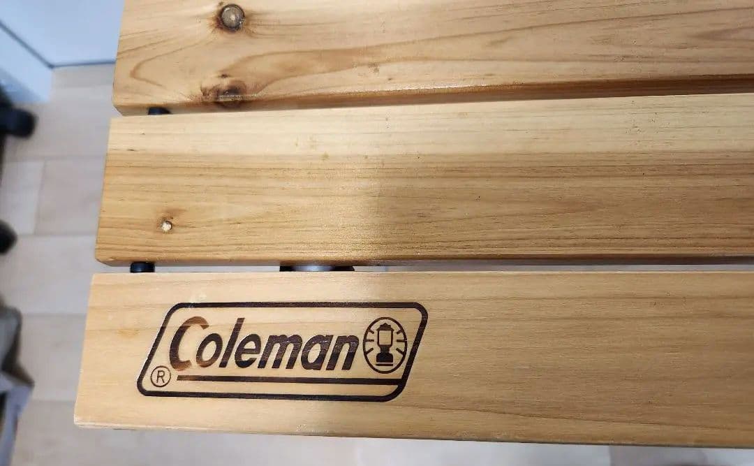 Coleman ナチュラルウッドロールテーブル65