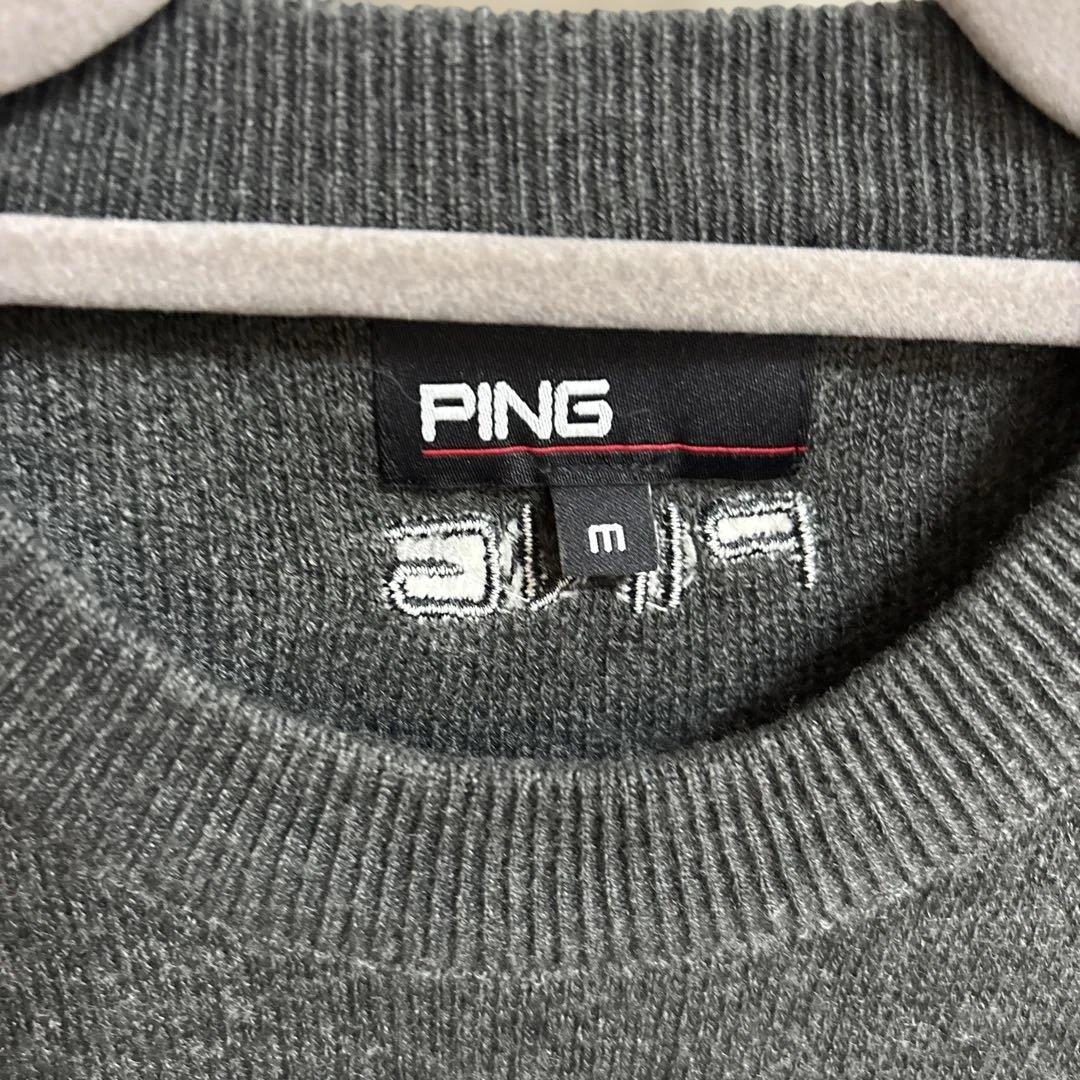 PING ゴルフウェア　セーター　ダークグレー　Mサイズ