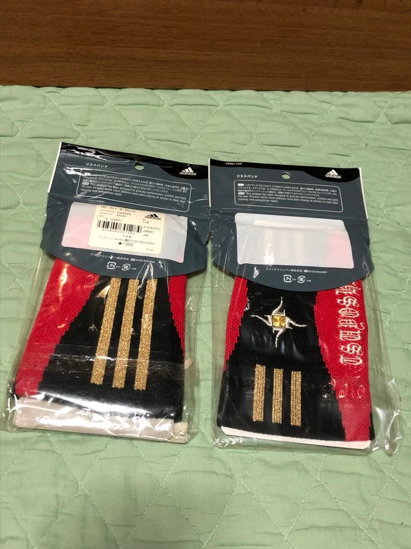 激レア アディダス adidas リストバンド 西岡剛モデル2個セット ロング