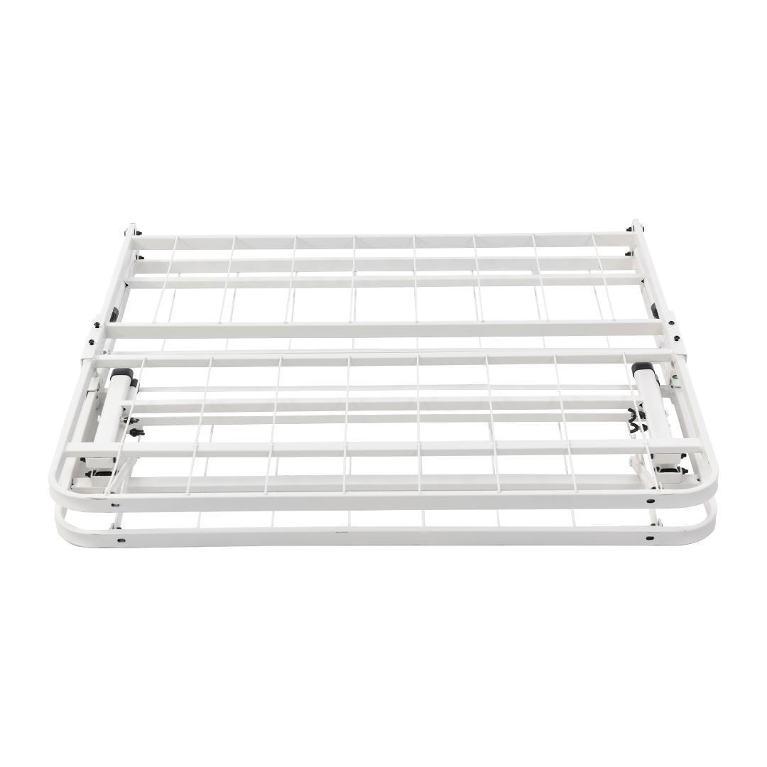 限定価格！パイプベッド 折りたたみベッド シングル 組立簡単 （S）WHITE