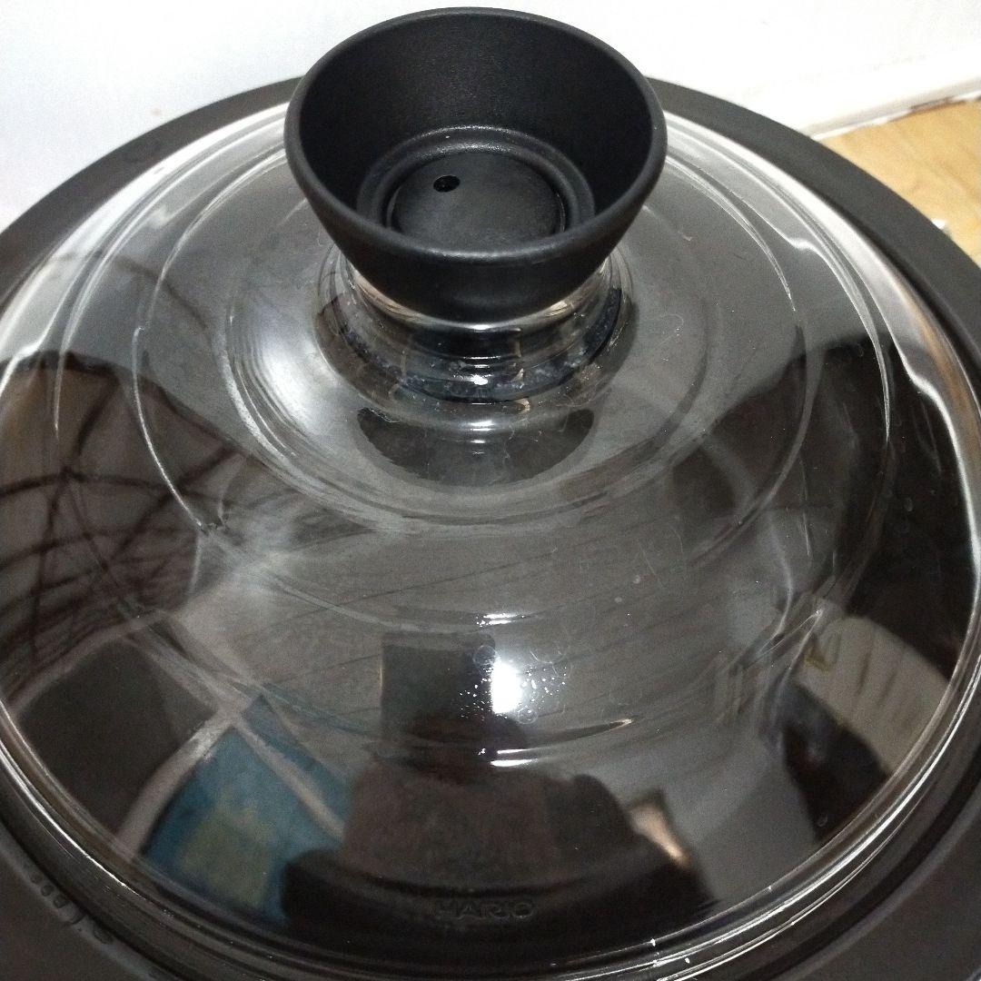 HARIO 丸型土鍋 3000ml 透明ガラス蓋付き