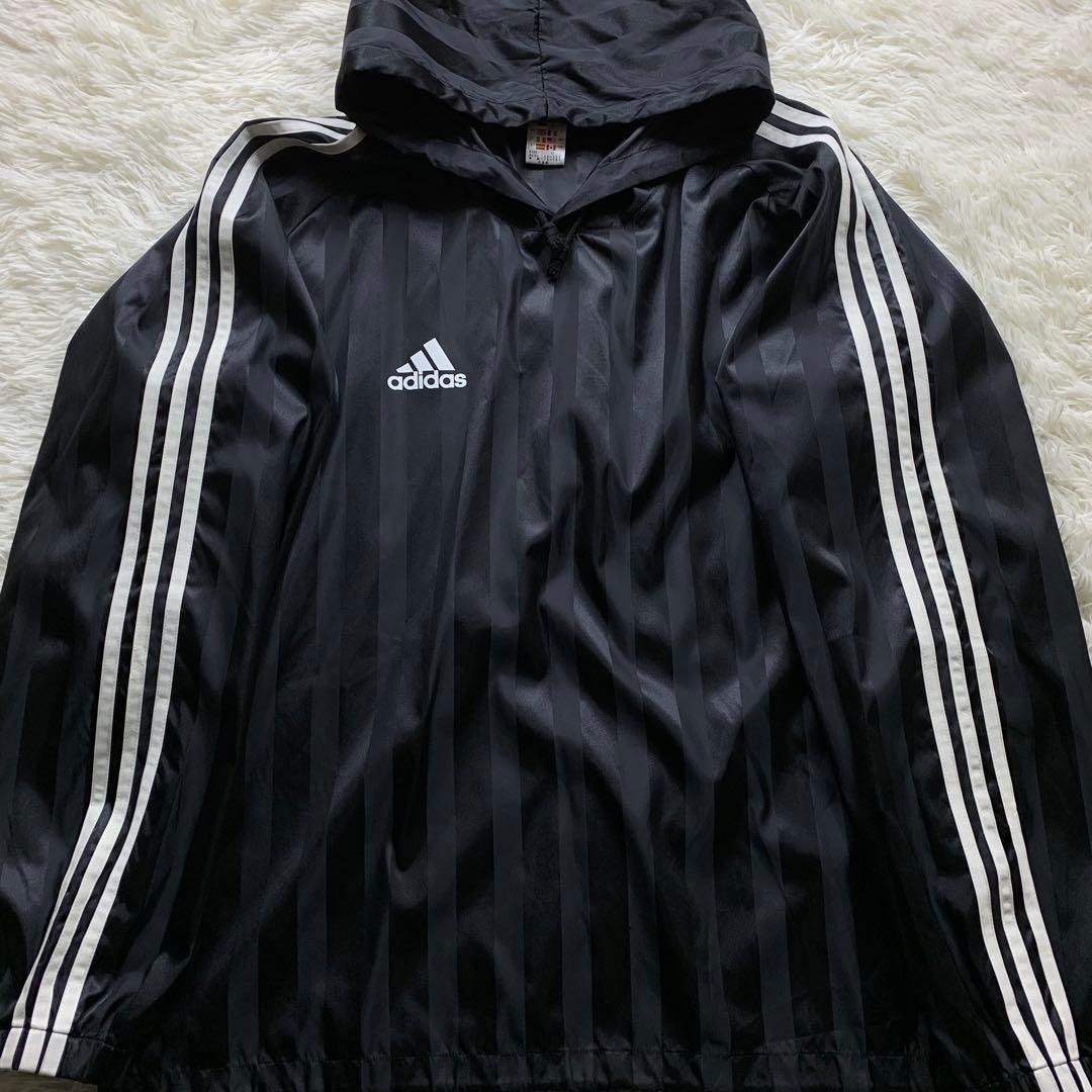 極美品■adidas スポーツウェア　セットアップ　ビッグロゴ　黒　Oサイズ