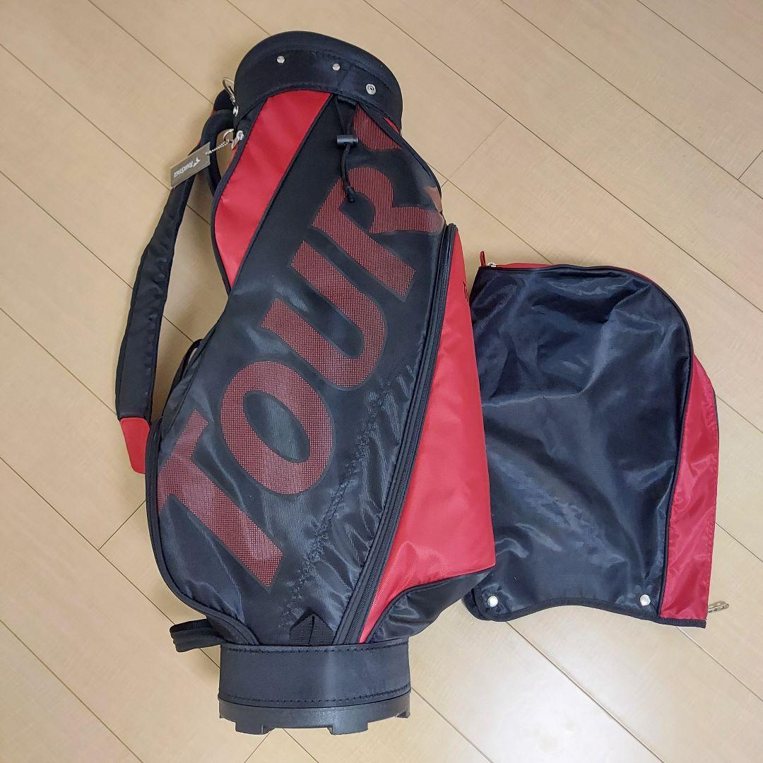 BRIGESTONE TOURSTAGE キャディバッグ 軽量 レッド/ブラック