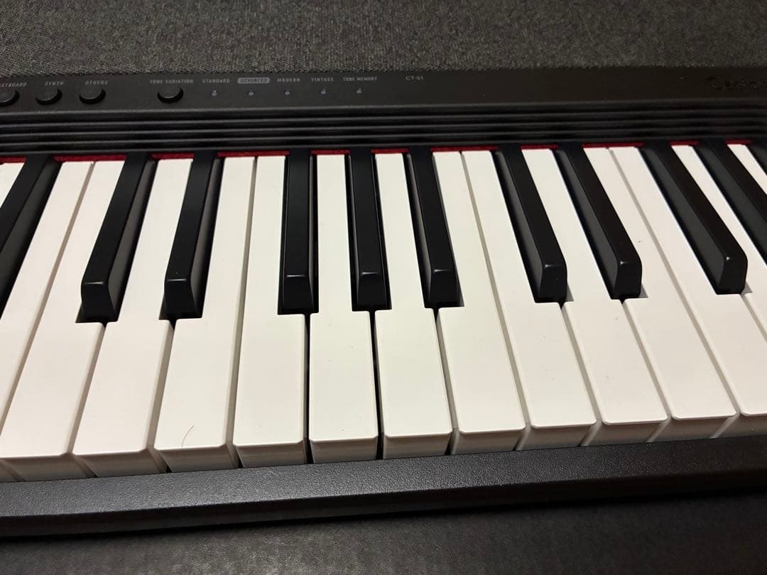 カシオトーン CT-S1 BK 61鍵　キーボード