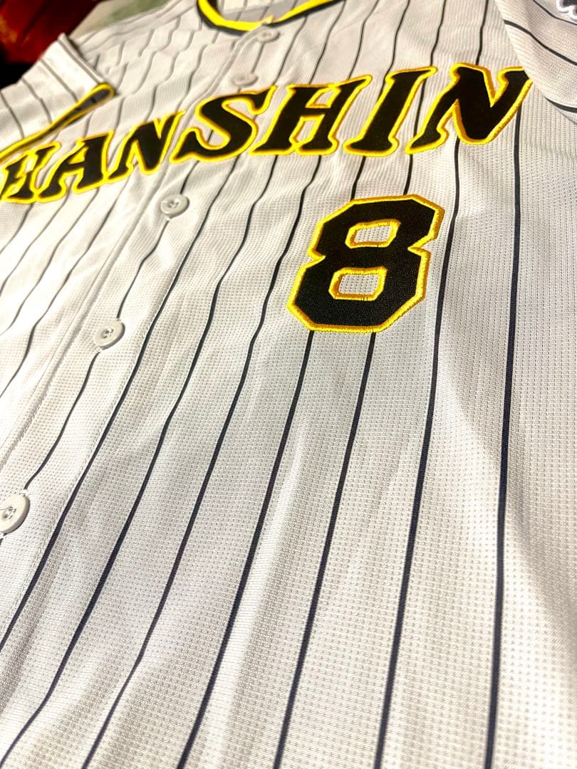 新品未使用 阪神タイガース 佐藤輝明 ビジターユニフォーム サイズL