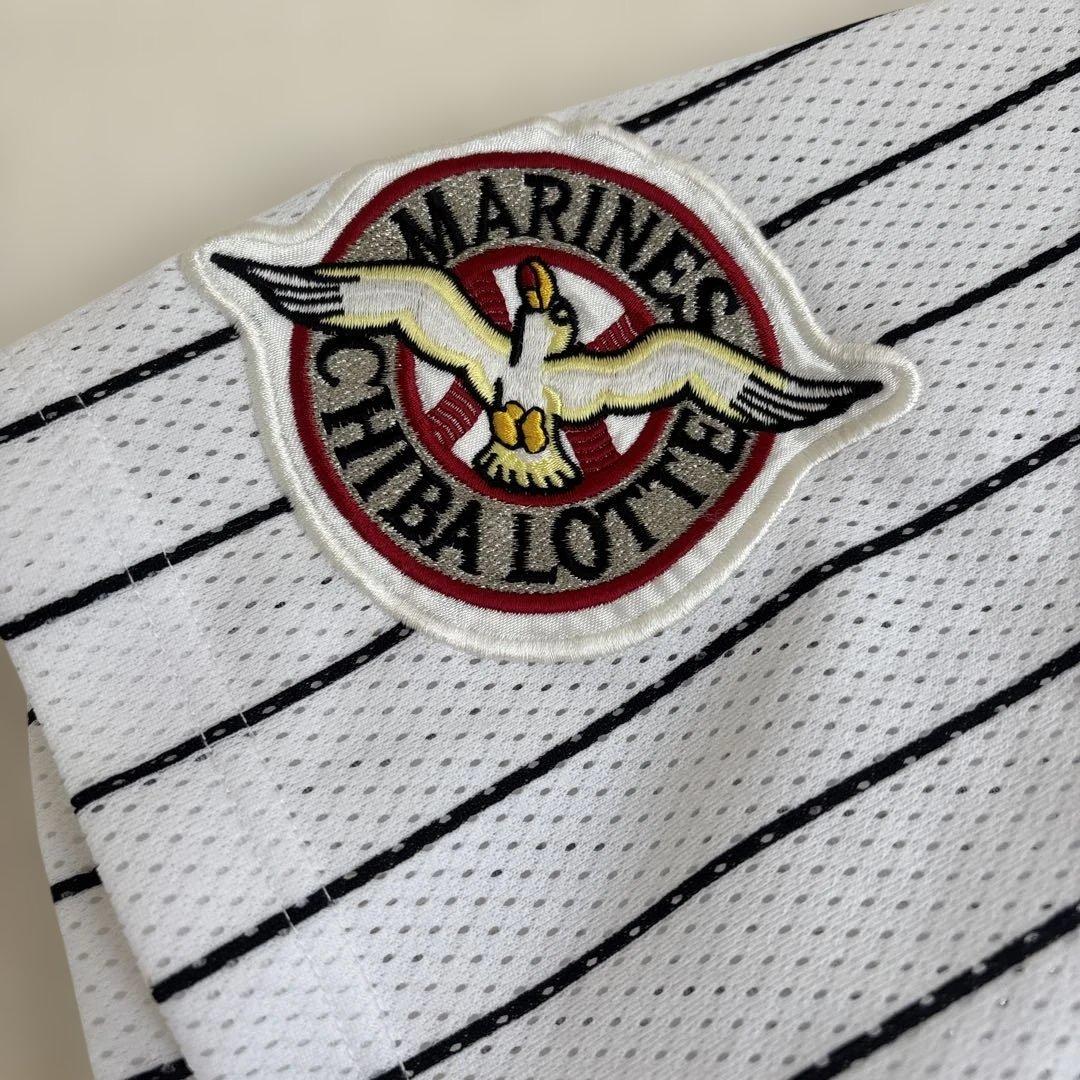 千葉ロッテマリーンズ　渡辺俊介　Lサイズ　刺繍レプリカユニホーム　ホーム