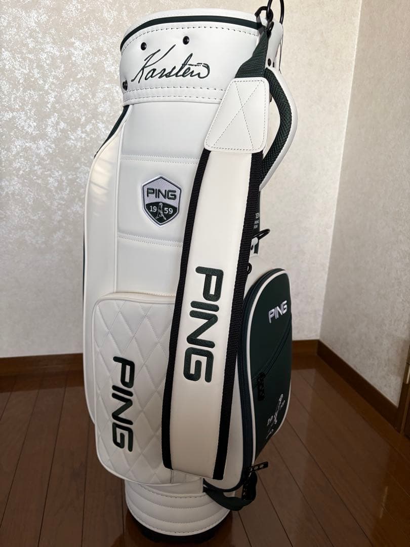 【美品】PING ピン キャディバッグ ホワイト・グリーン